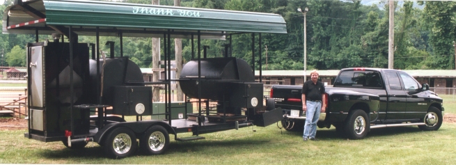 James with BBQ trailer